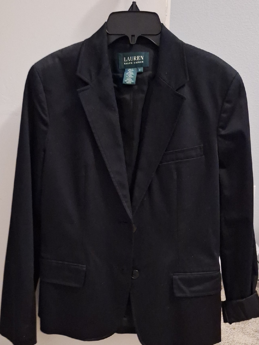 Women, Lauren Ralph Lauren Black Single-Breasted Blazer